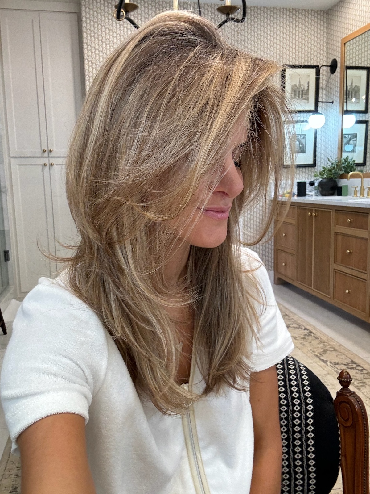 Brighton Butler current hair volume routine