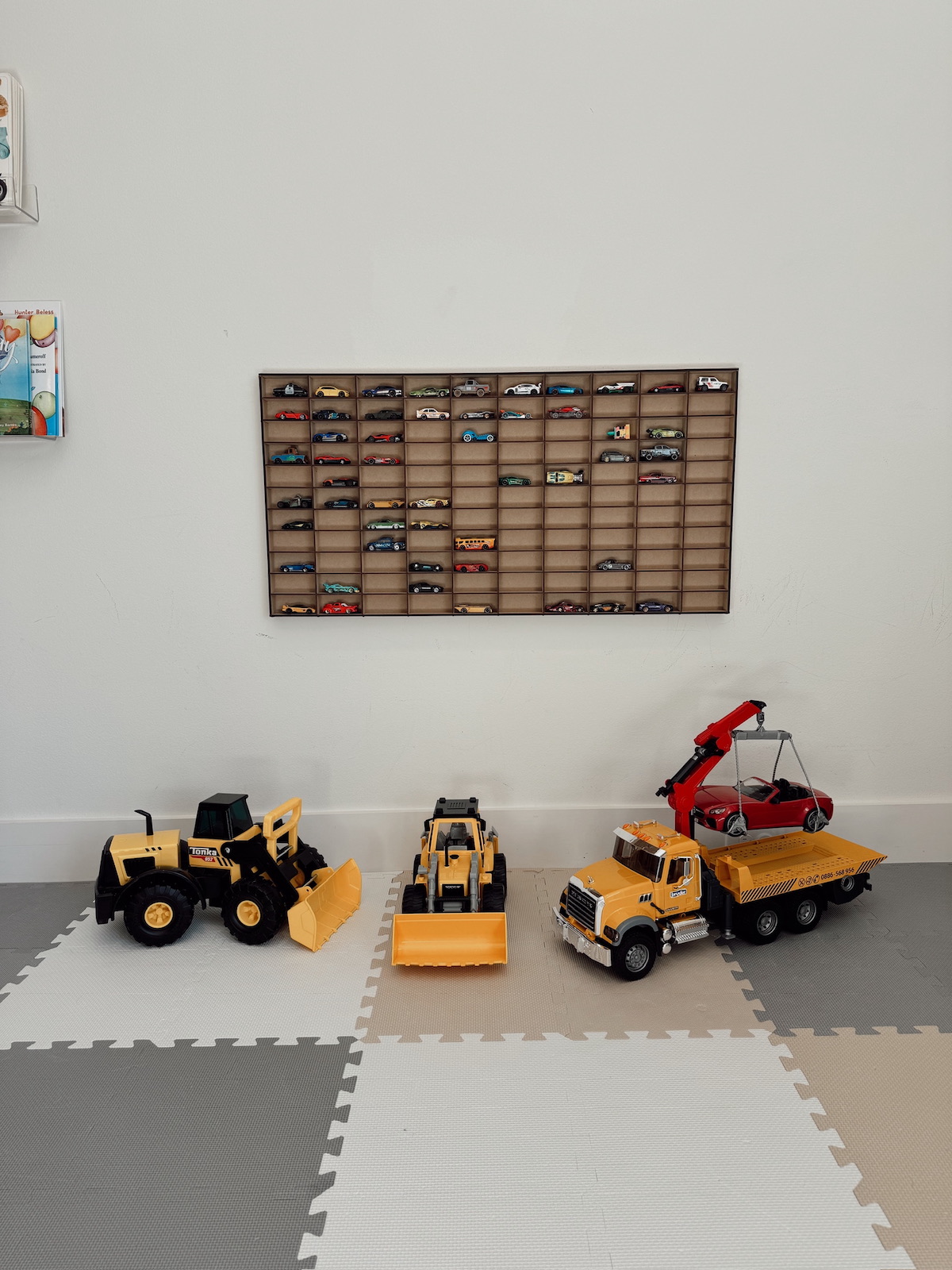 brighton butler playroom reveal - toy cars and truck area