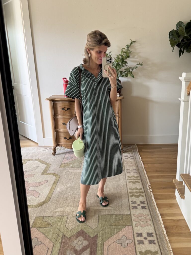 brighton butler tuckernuck Green Stripe Reina Dress