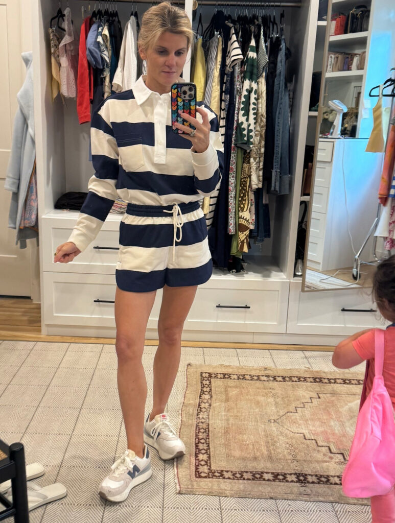 brighton butler Striped Polo Shirt & Shorts