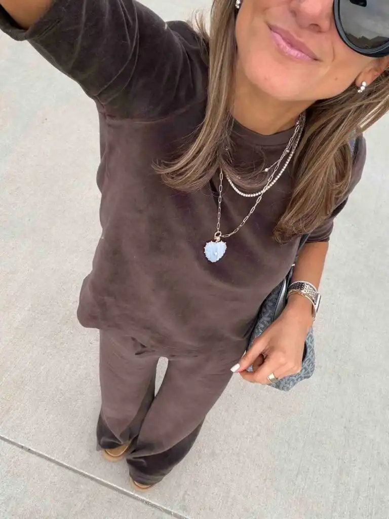 Suzie Kondi Cotton-Blend Velour Sweater